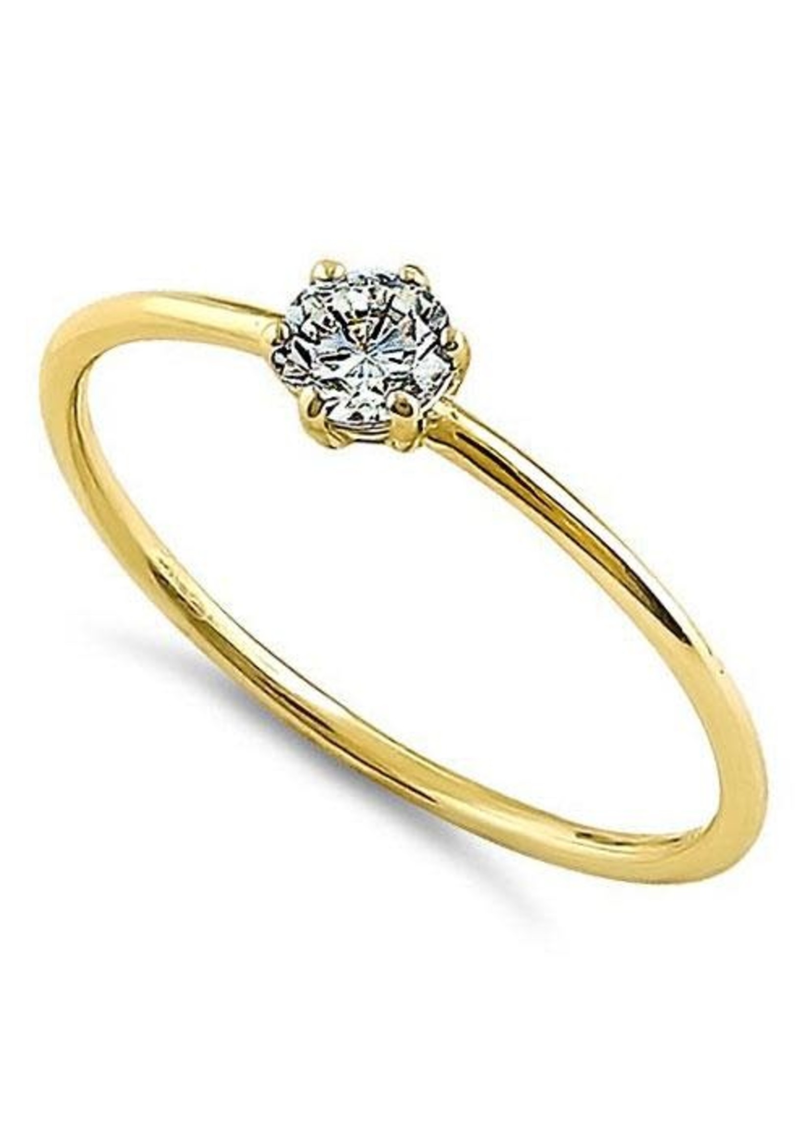 RLD 14K .25c Gold Solitaire Ring