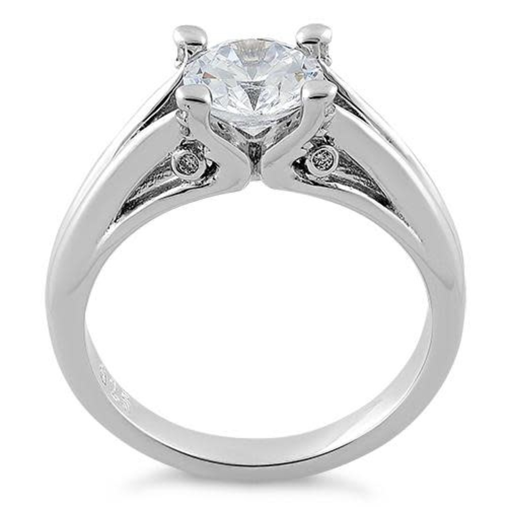 RLD Sterling Silver 1.5c Round Solitaire