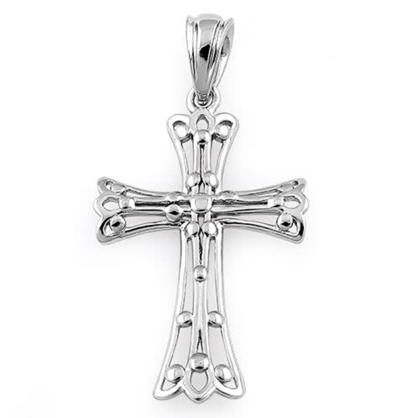Silver Sterling Silver Ornate Cross Pendant