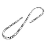 Silver 20" Sterling Silver Figaro Chain 6.1mm