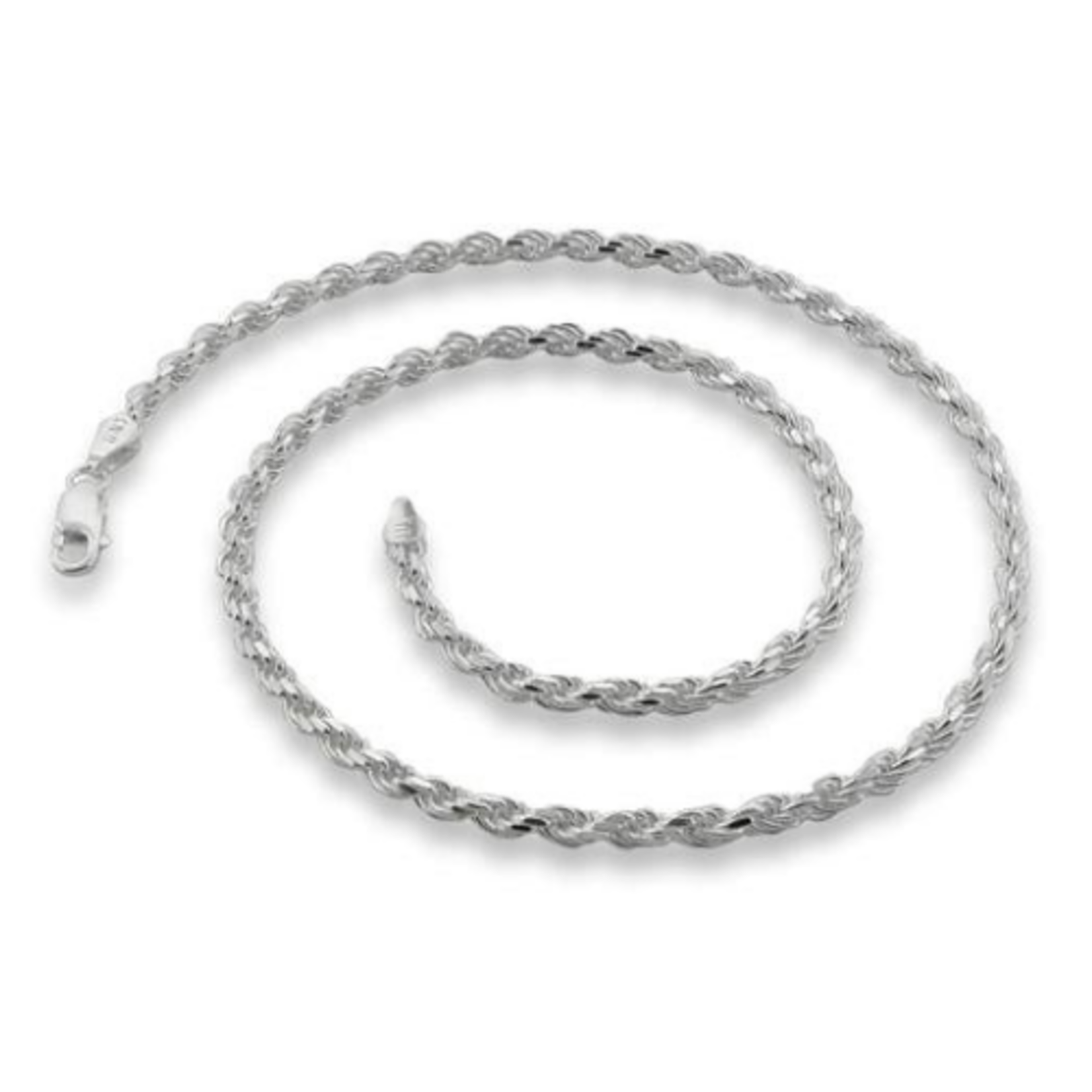 18" Sterling Silver Rope Chain 3.2MM