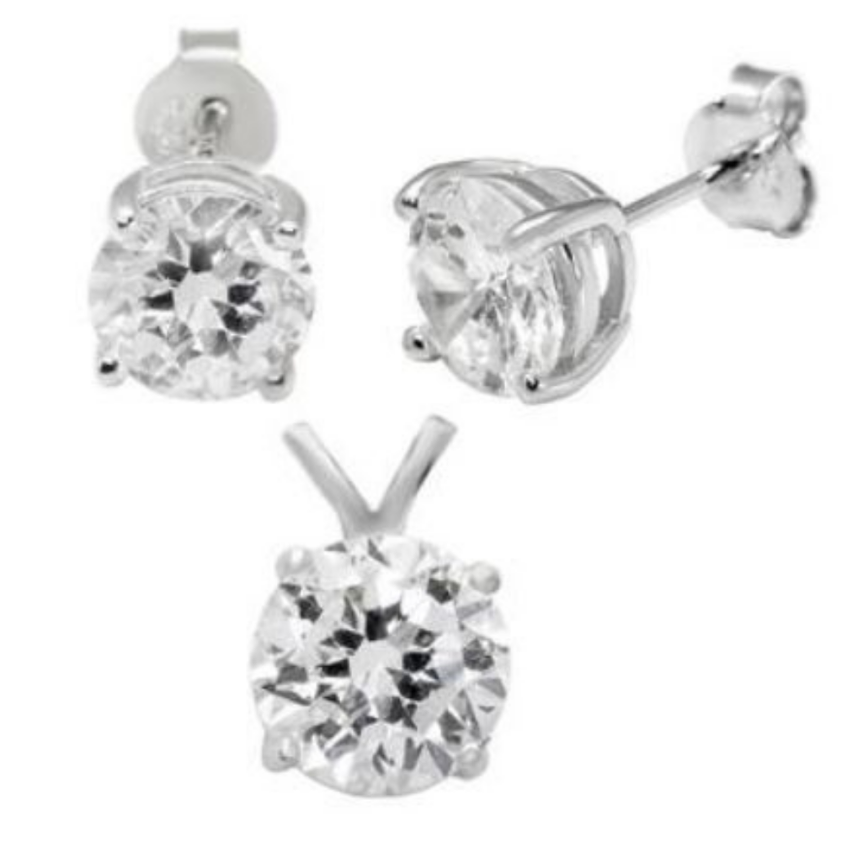 RLD Round Pendant & Earrings Set