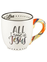 Glory Haus Jesus and Sometimes Coffee Mug
