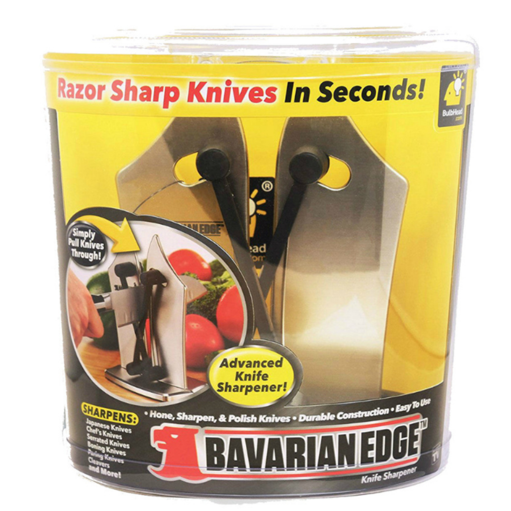 Bavarian Edge Kitchen Knife Stainless Steel Sharpener As Seen On