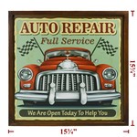 Sign Co 16x16 Auto Repair Wood Sign