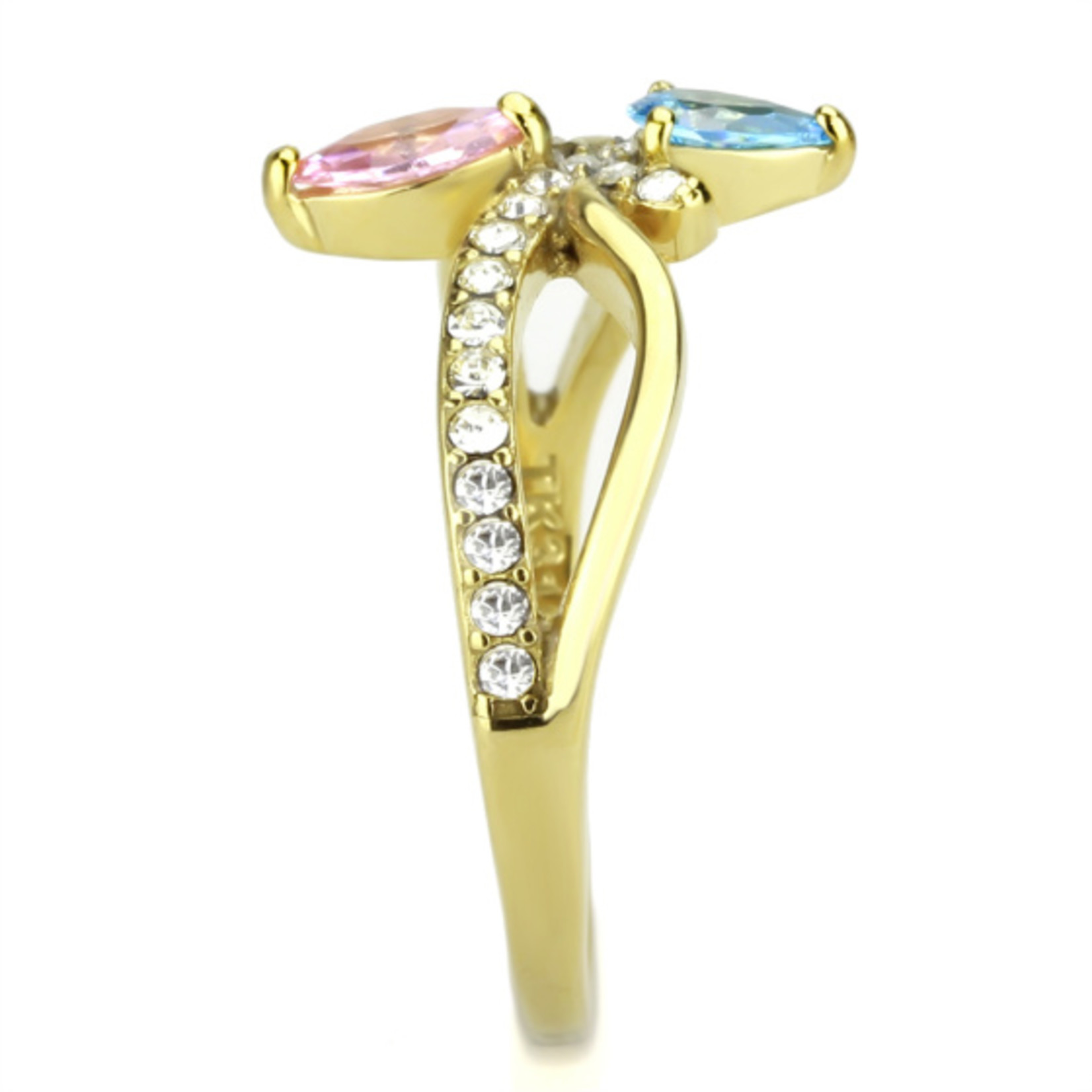 ROS Elegant Multicolor Stainless Steel Ring