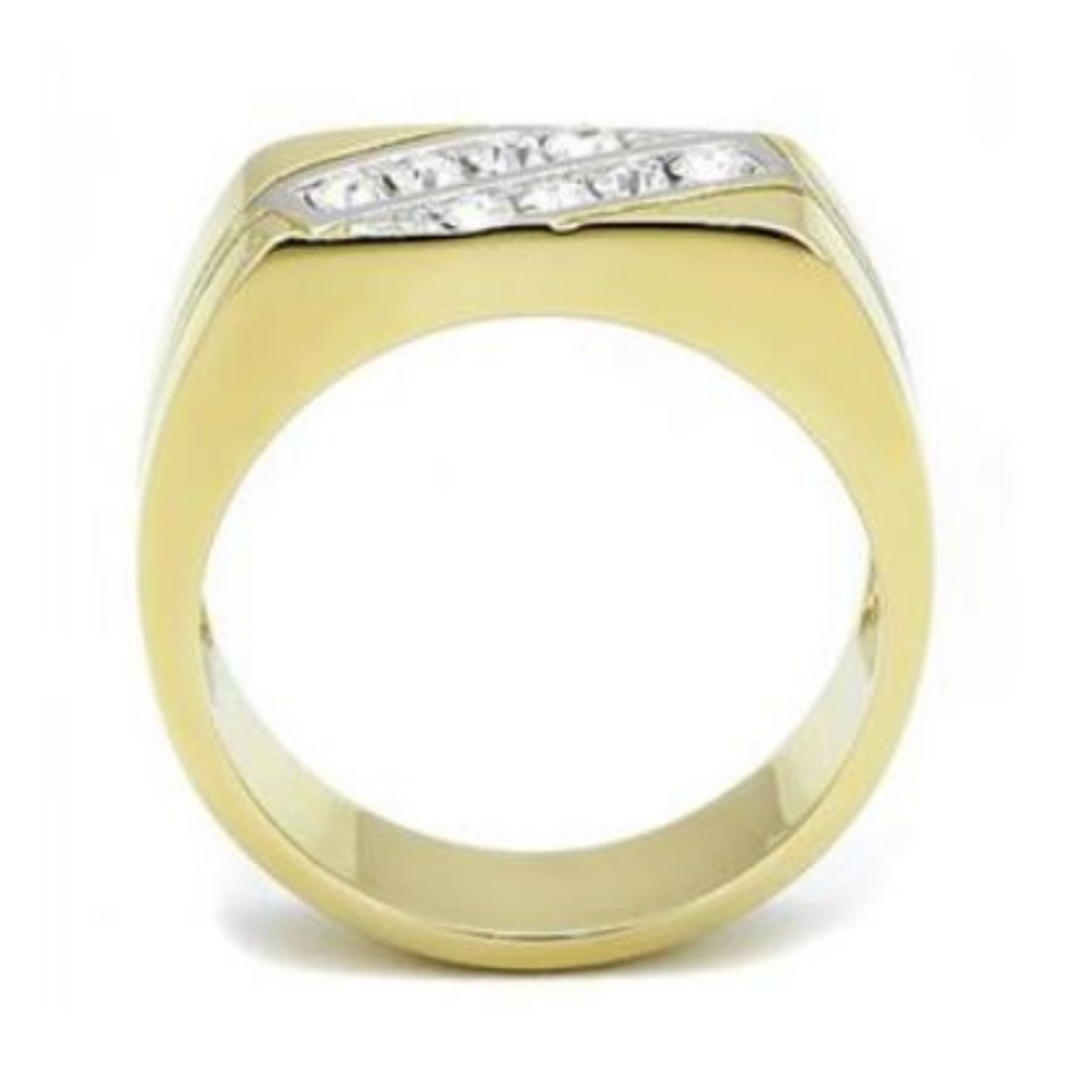ROS Steel Two-Tone Ring