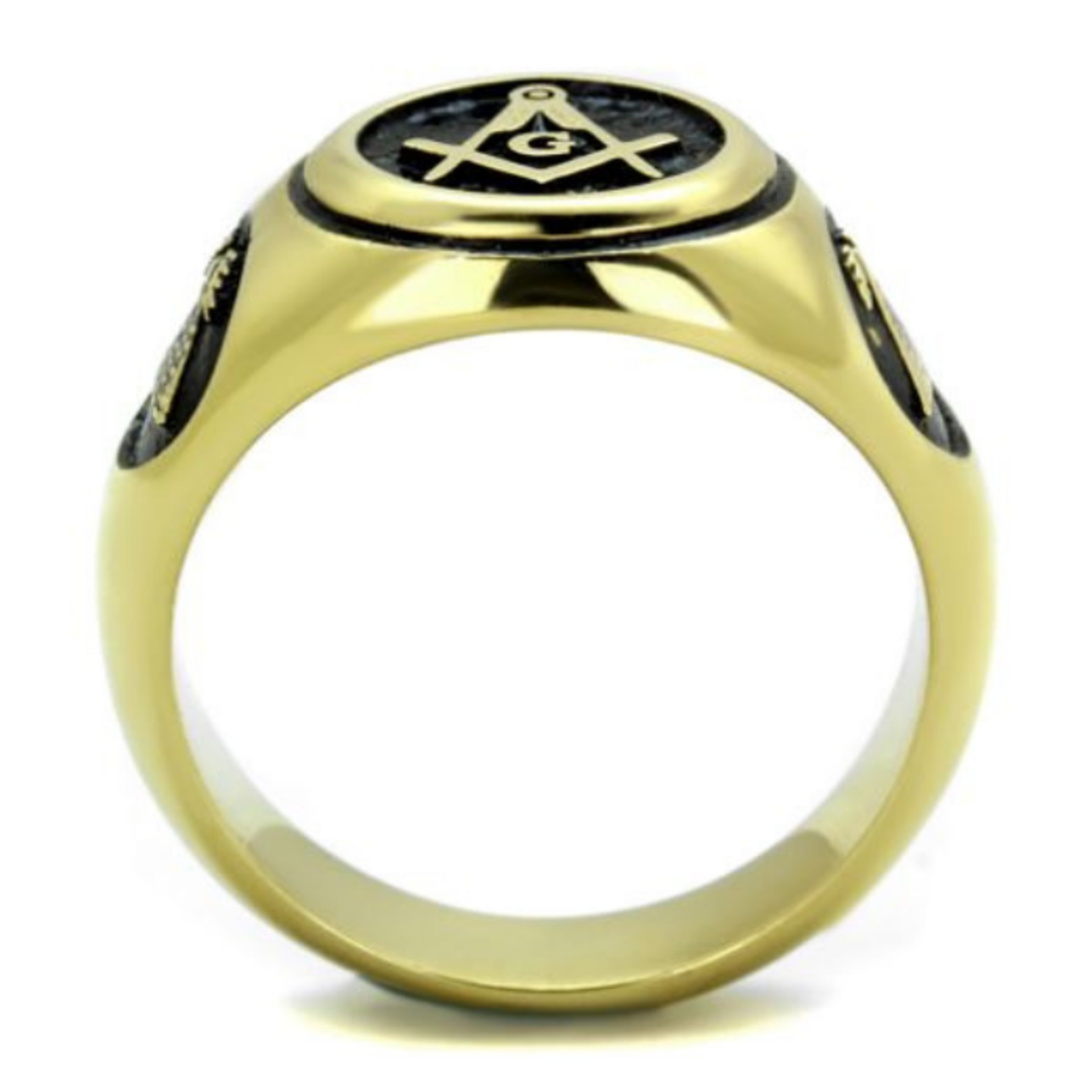 ROS Sleek Black Masonic Band