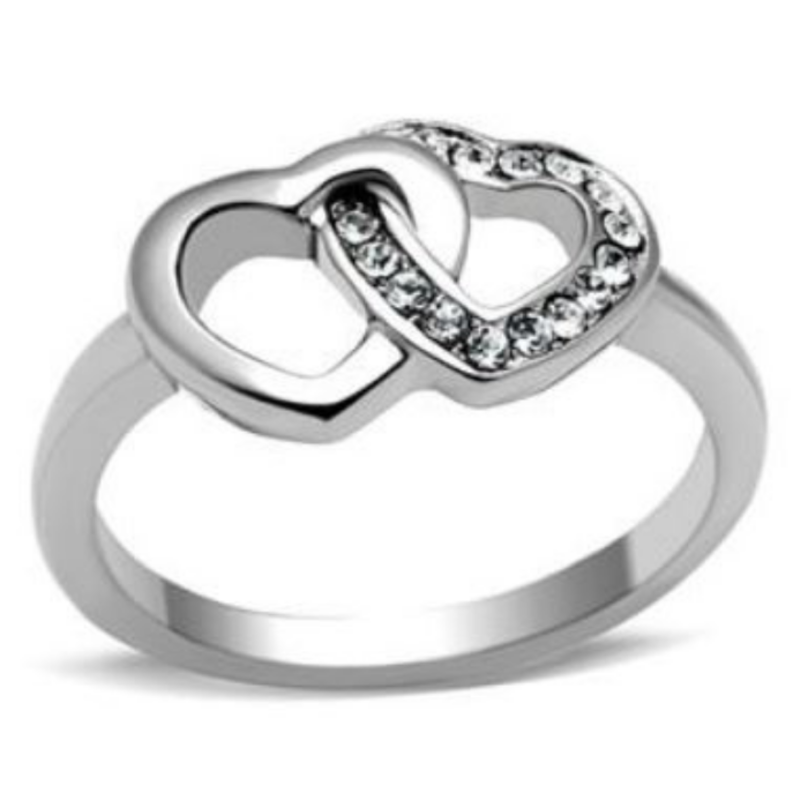 ROS Intertwined Heart Ring