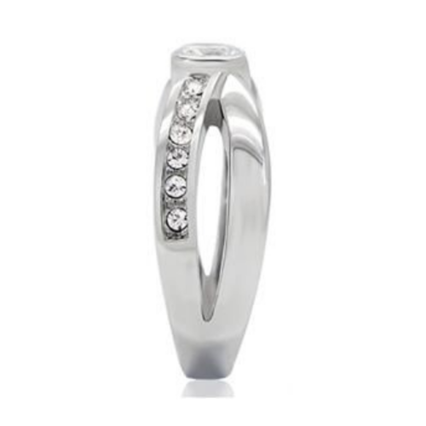 ROS Crossed Band Eternity Ring