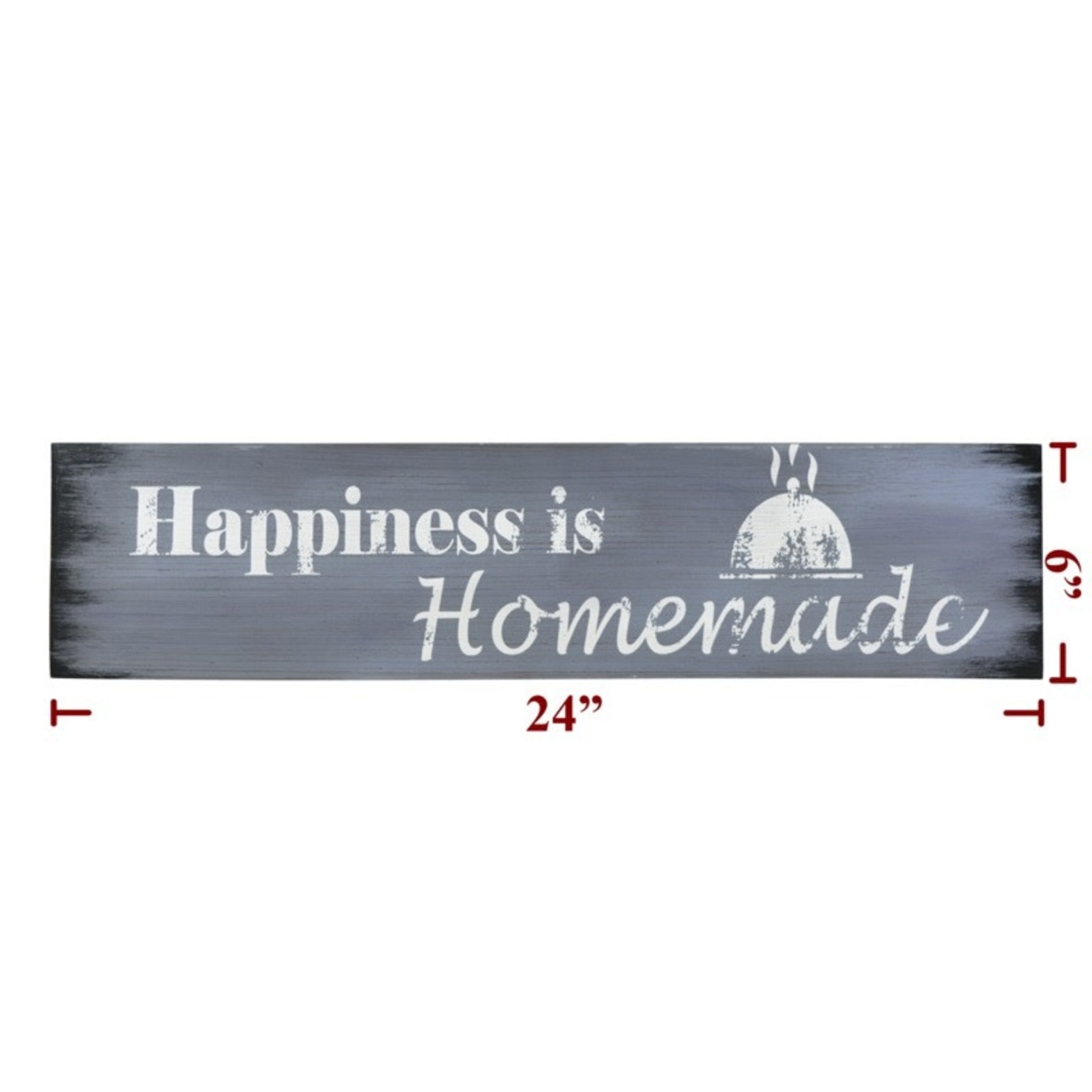 Sign Co 24x6 Happiness Is Homemade Sign