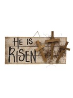 CWI Gifts He Is Risen Hanging Pallet Sign