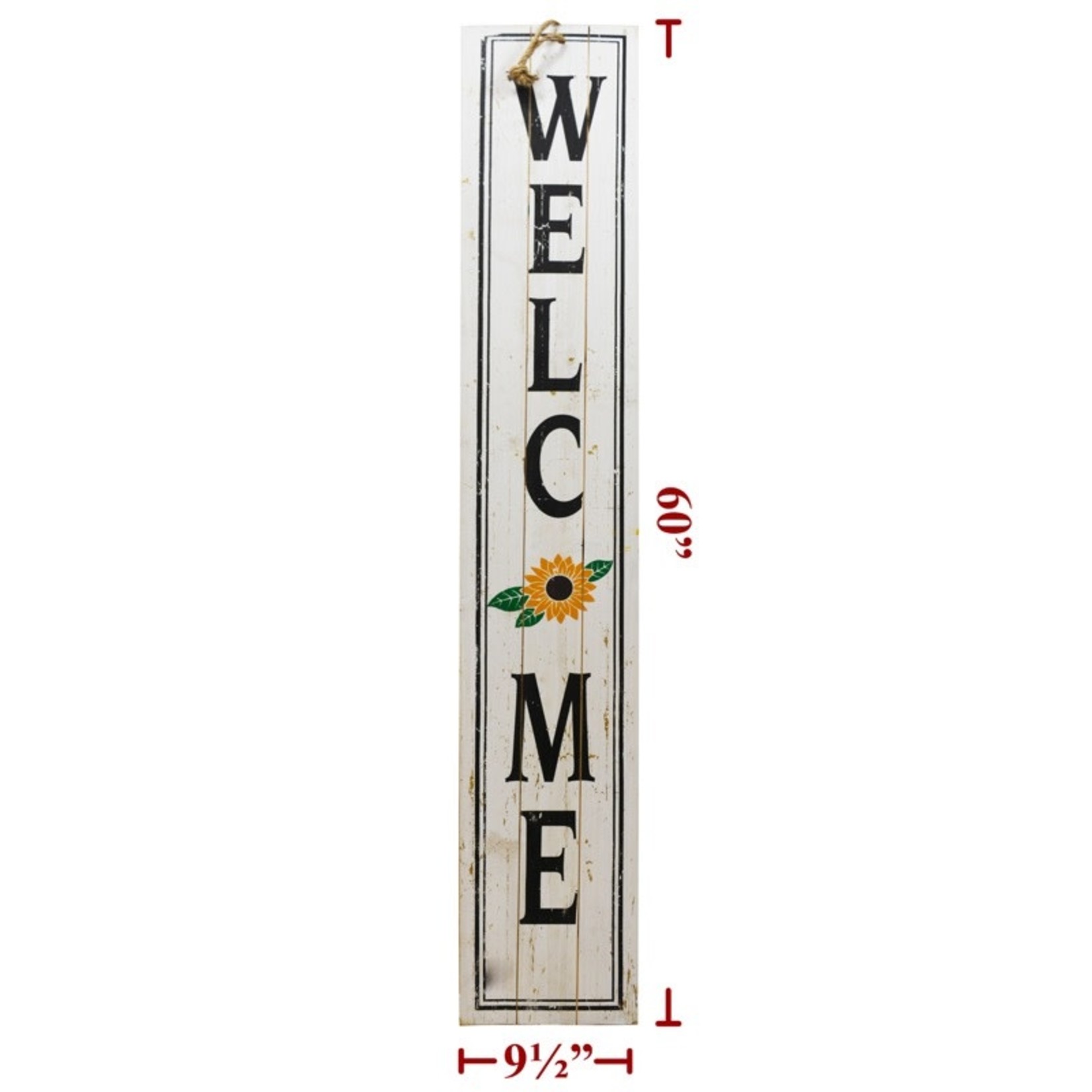 Sign Co 60" Sun Flower Welcome