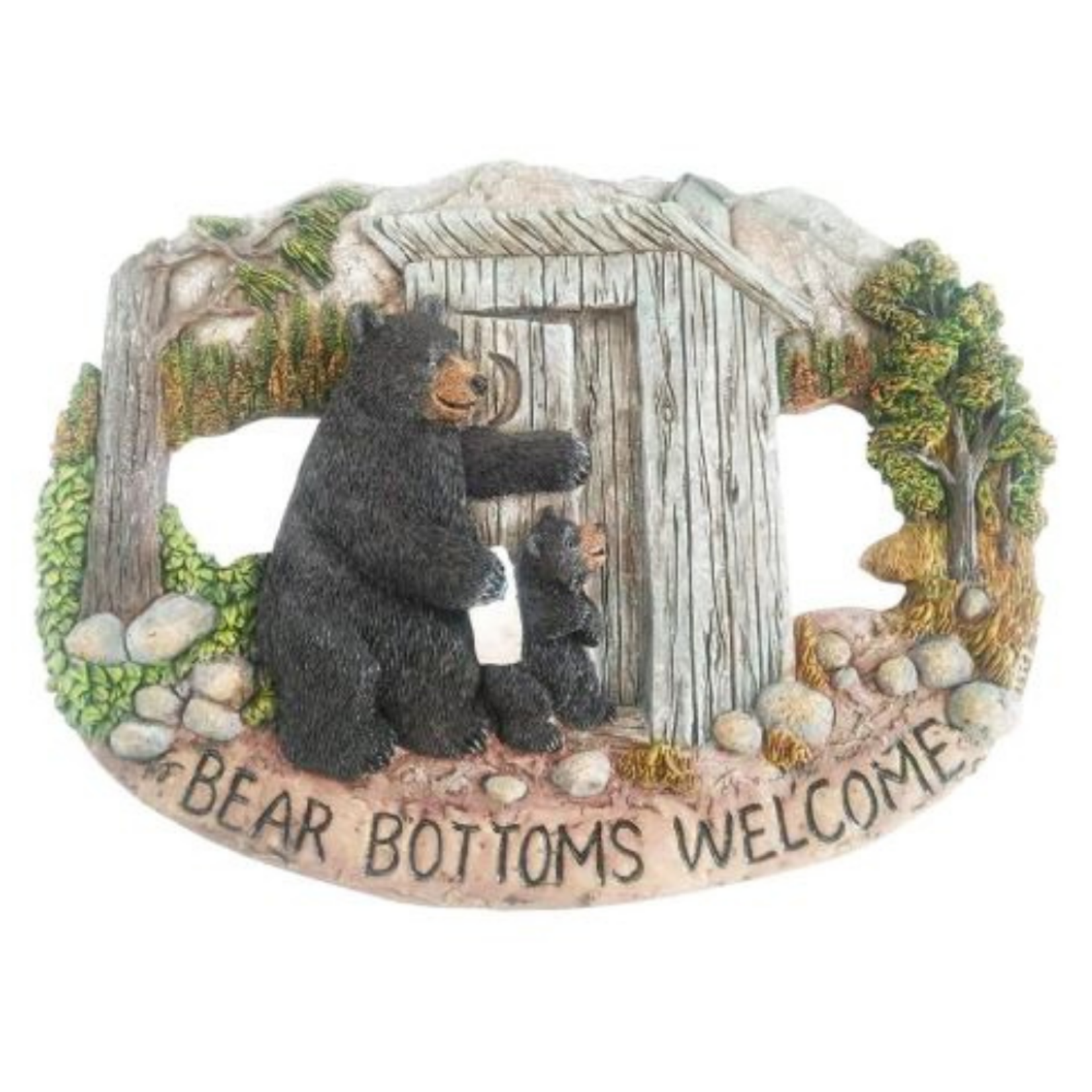Pine Ridge Bear Bottoms Welcome Plaque