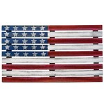 Sign Co 27" USA Wooden Slat Flag
