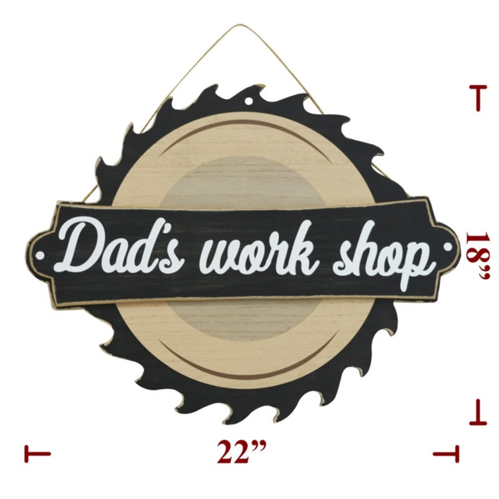 Sign Co Dads Wood Saw Sign
