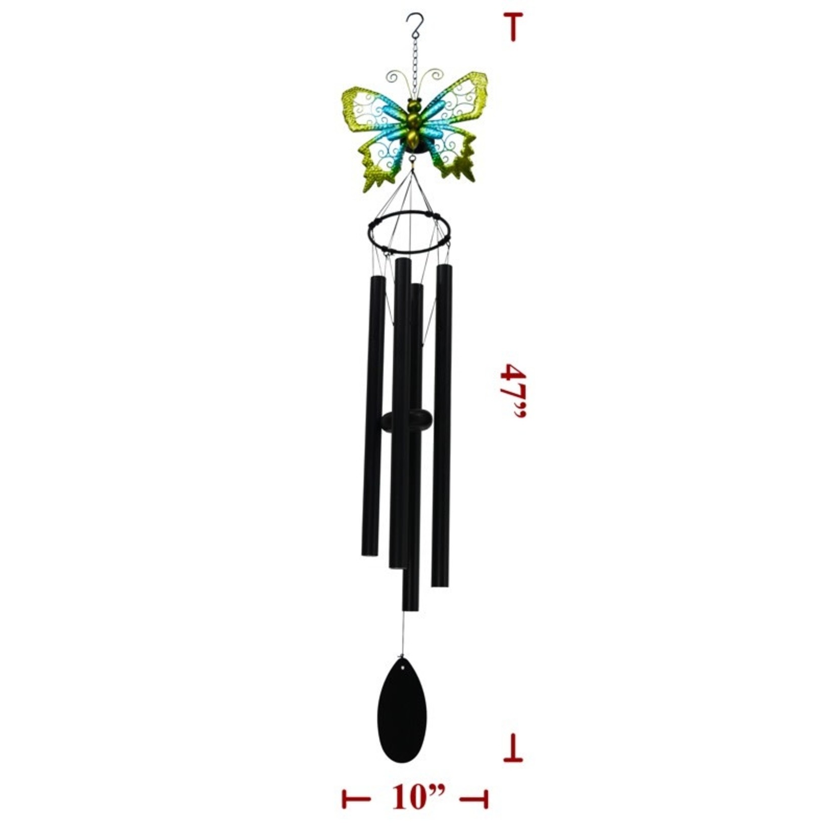 Direct International 47" Colorful B-Fly Wind Chime