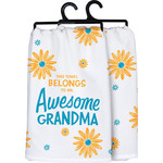 Primitives Grandma is Awesome Kitchen Towel