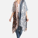 Jasmine Trading Company Blue Floral Kimono