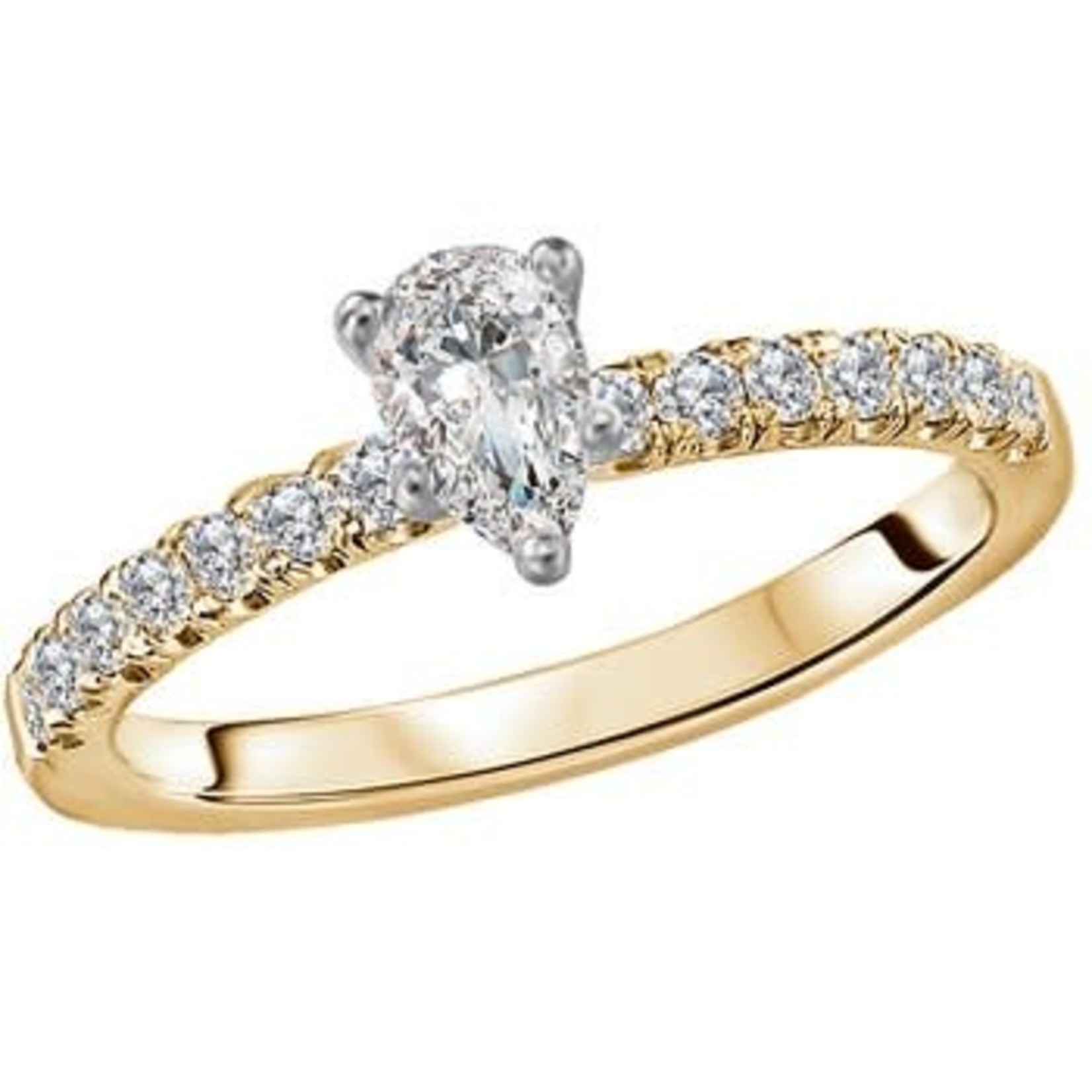 RLD R 14k Lavie Pear Engagement Ring .2ctw