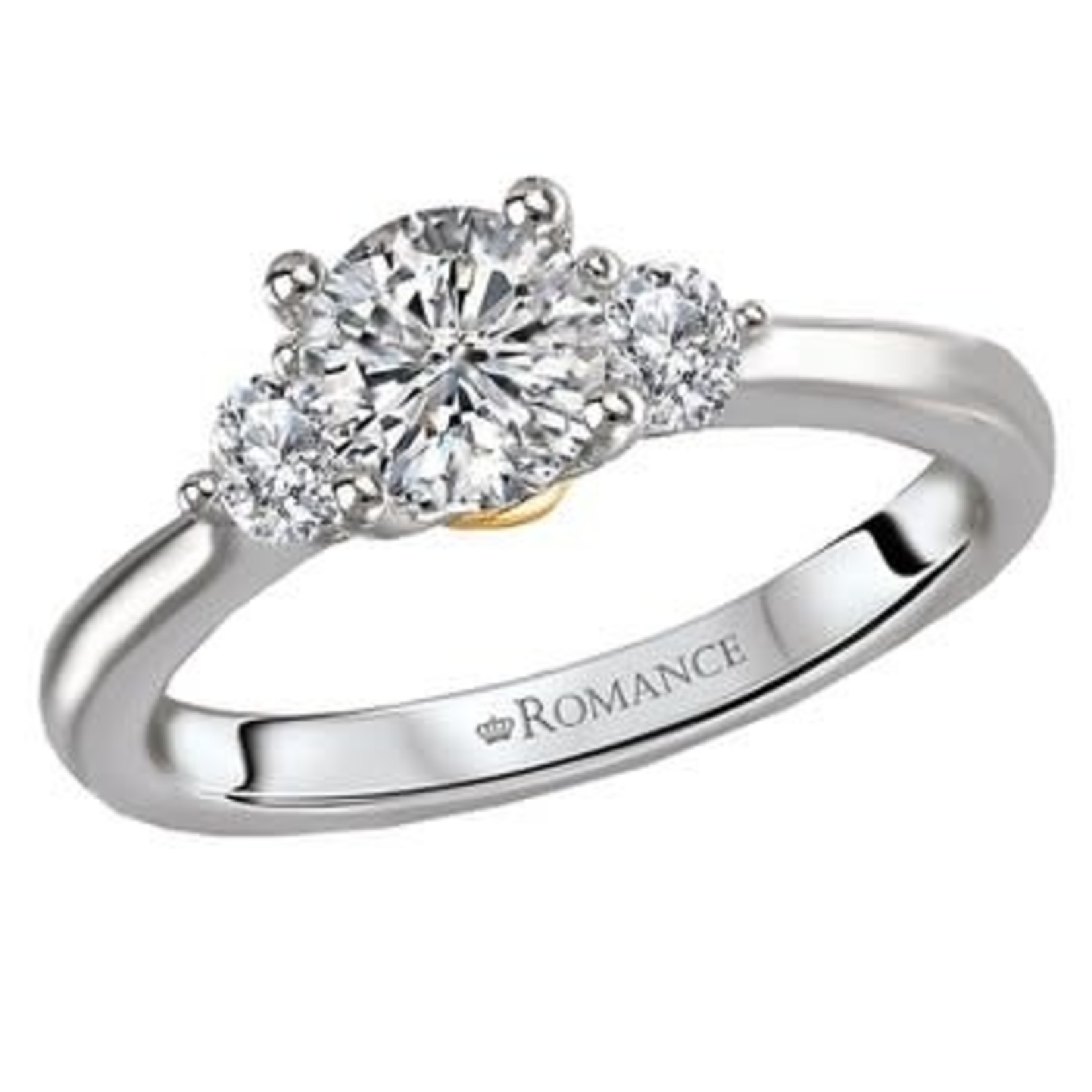 14K Three Stone Engagement Ring