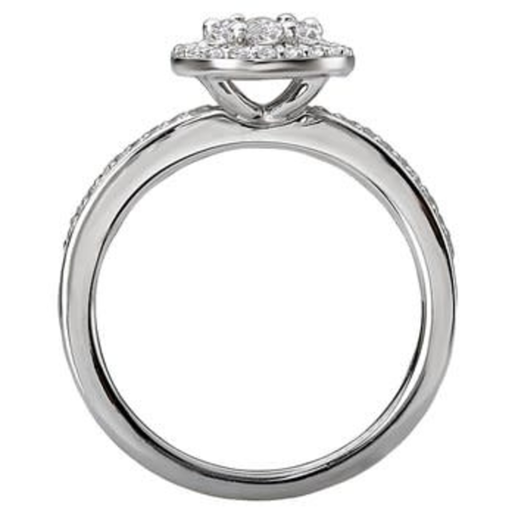 RLD Romance RLD R Round Cluster w Halo 14k