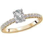RLD Romance RLD R 14k Lavie Oval Cut Engagement Rings .2ctw (Size 7)