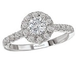 RLD Romance RLD R Round Center With Cluster 14k (Size 7)