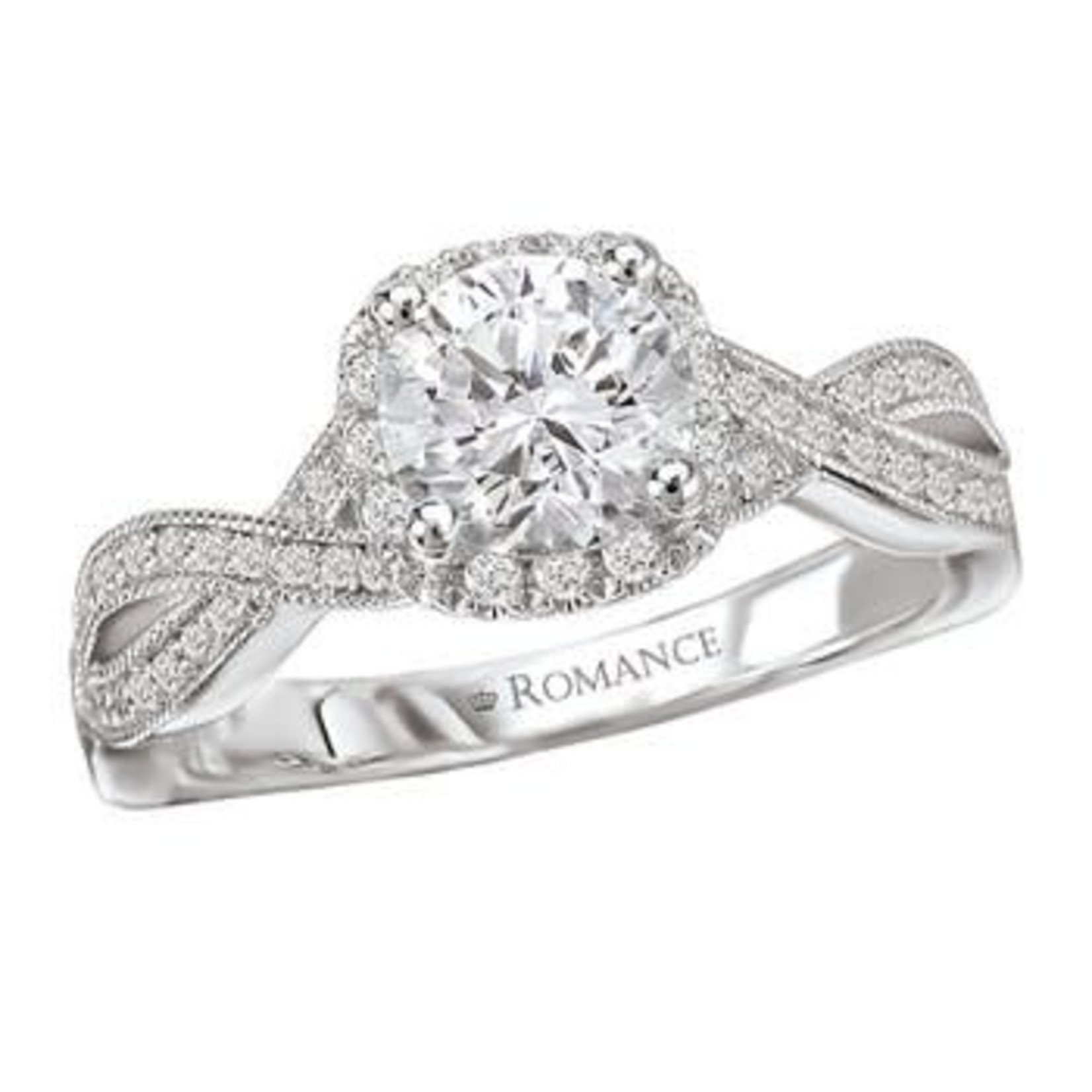 RLD Romance RLD R Twisted Band Round Stone 14k