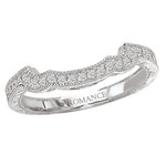 RLD Romance RLD R Vintage Hex Band .14ctw 14K White Gold (Size 8)