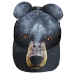 Brief Insanity Black Bear Animal Cap