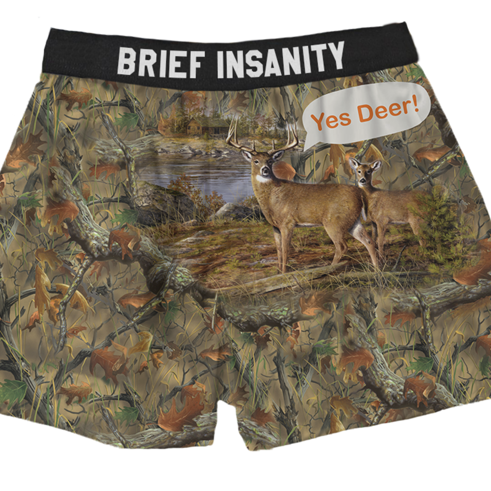 Brief Insanity Yes Deer Boxers