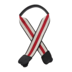 Jen & Co. Guitar Strap for Versa Stripe Black/Red