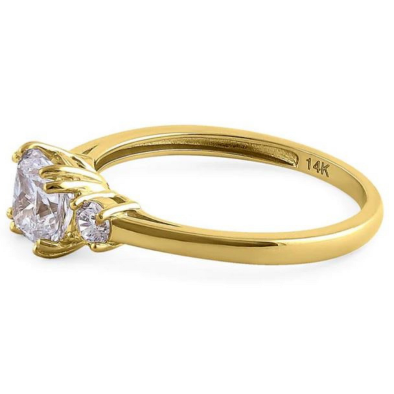 RLD 14K YG 1.4C Cushion Cut Ring