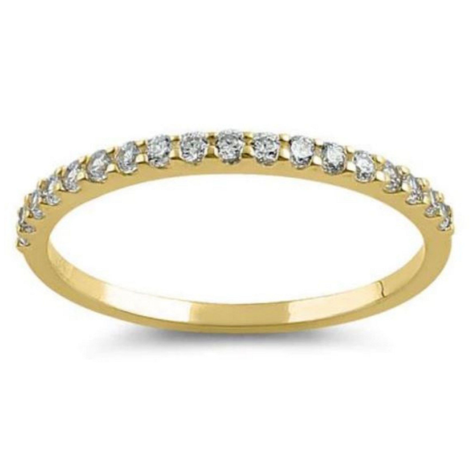 RLD 14K Gold .33C Half Eternity Band
