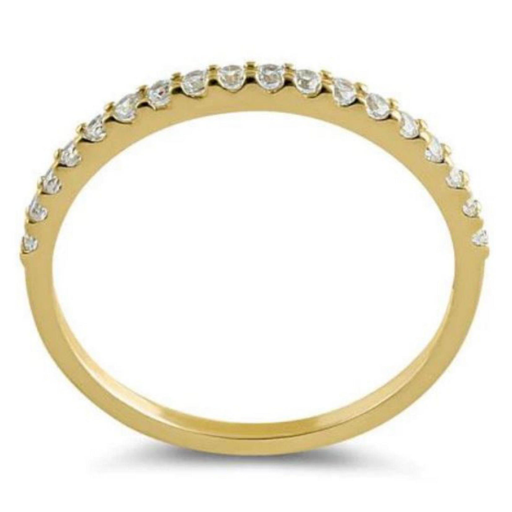 RLD 14K Gold .33C Half Eternity Band