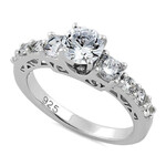 RLD Silver Graduated Round Ring