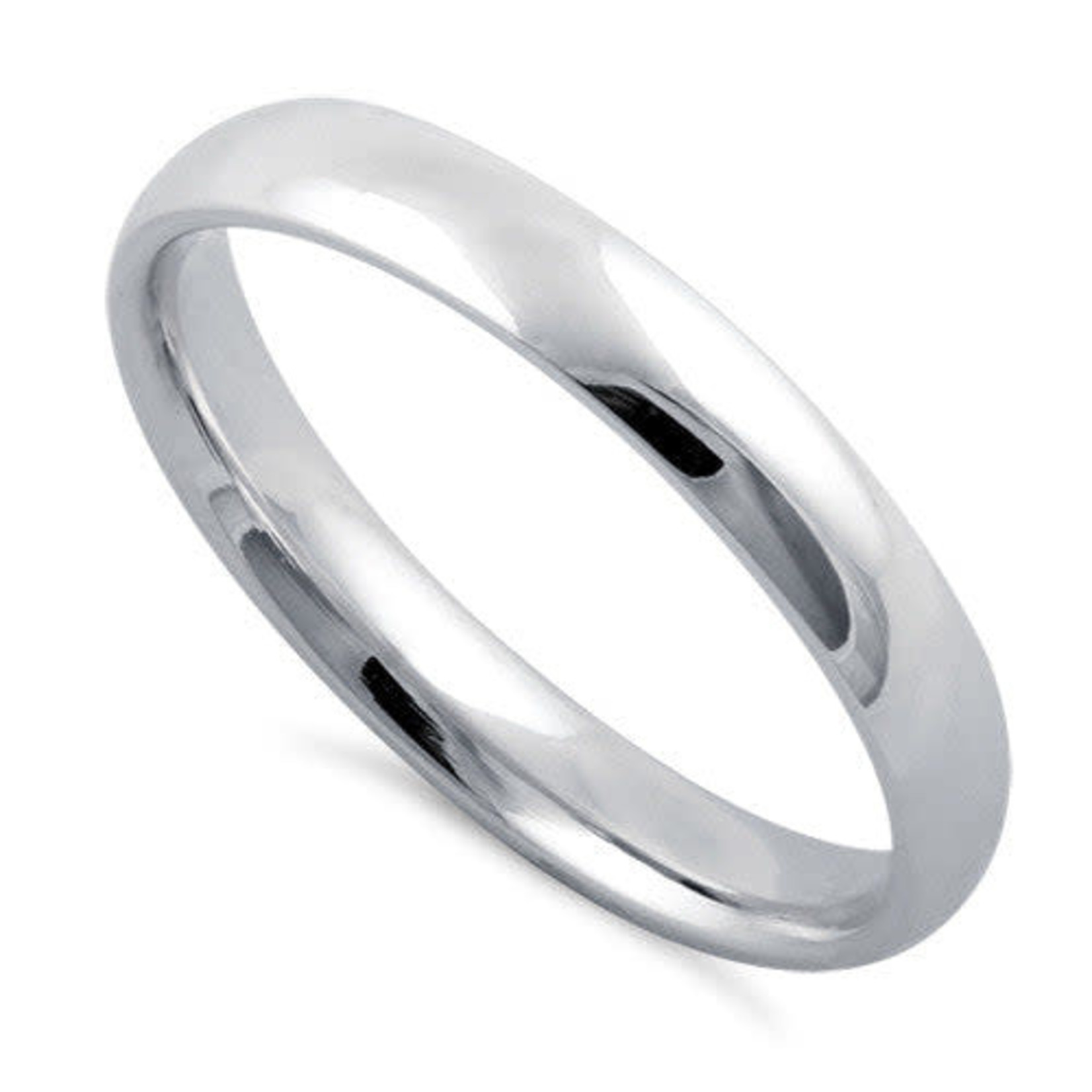 Silver Silver 3mm Wedding Band