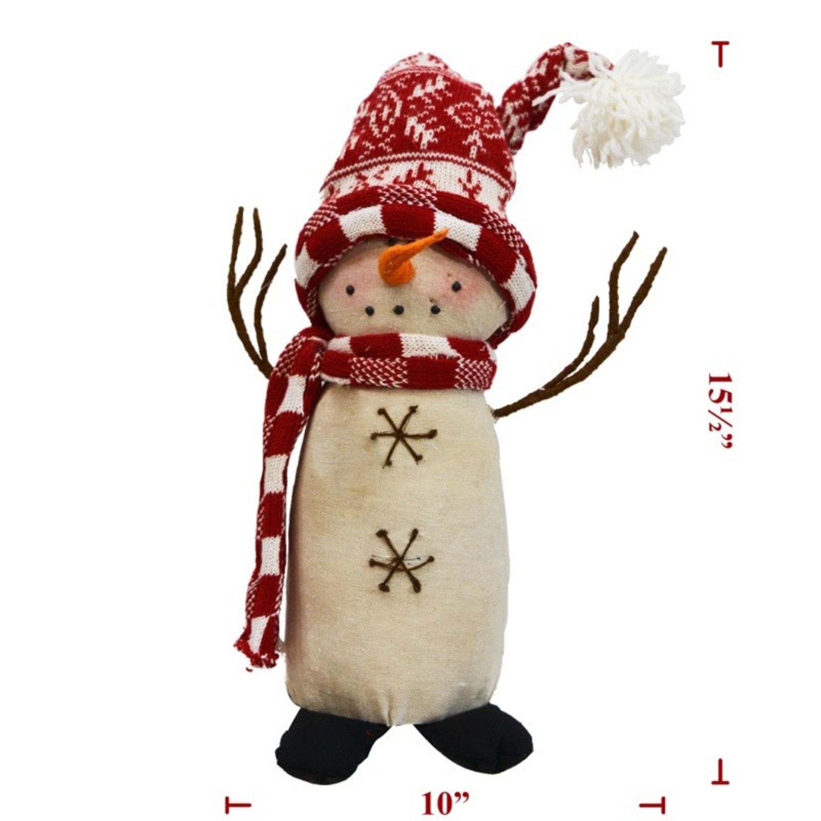 Sign Co Cloth Standing Snowman