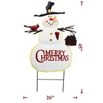 Sign Co Snowman Merry Christmas Yard Sign