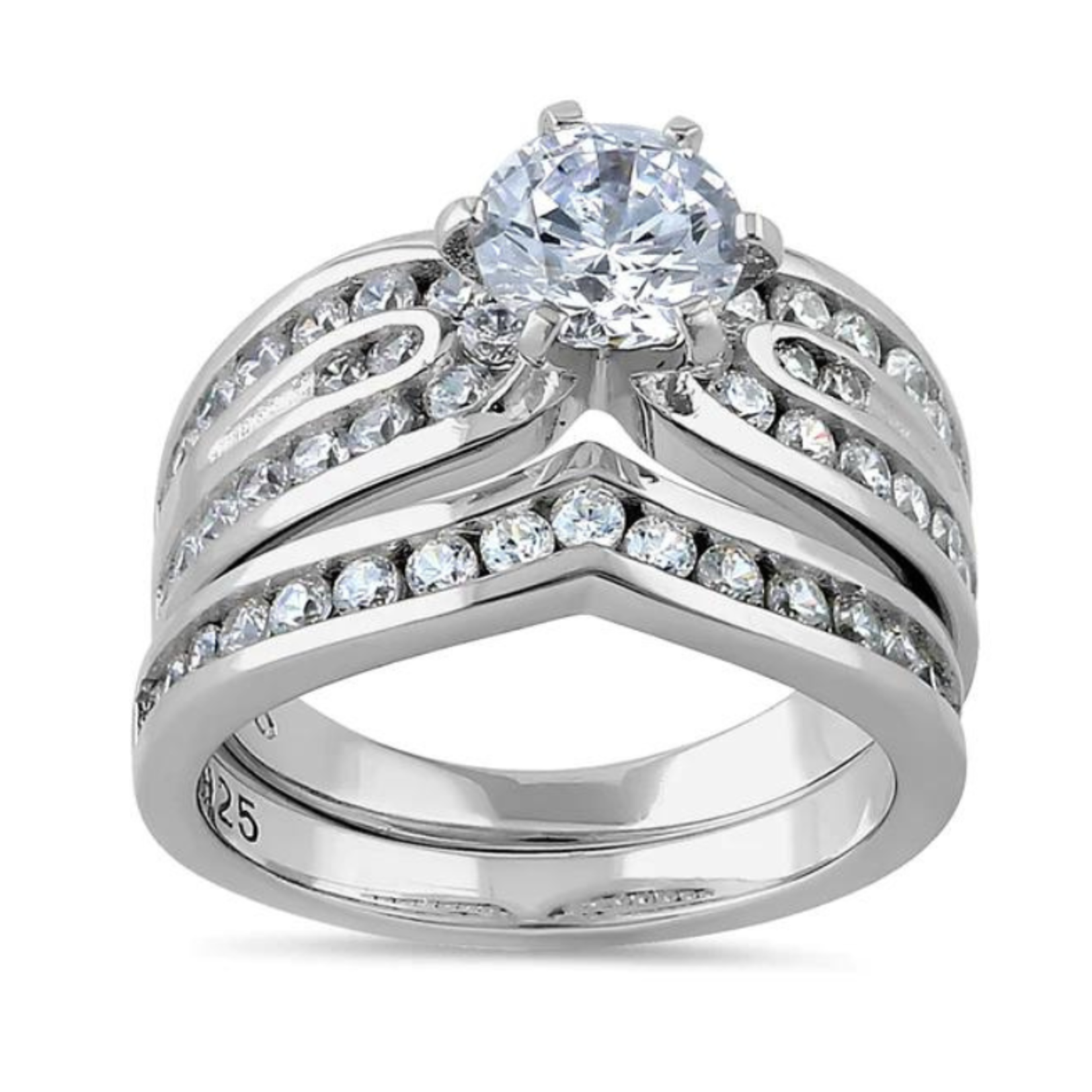 RLD 2c Silver Elegant Engagement Set