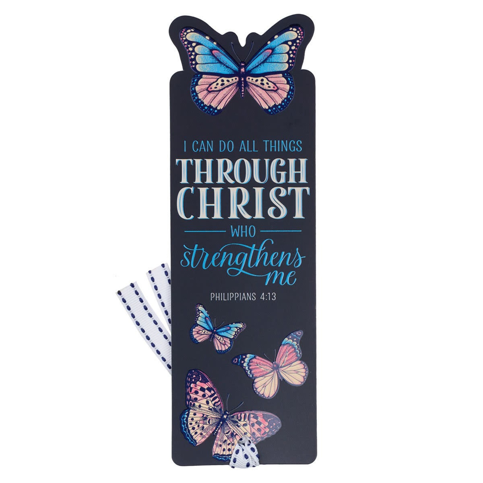 FBM001 I Can Do All Things Through Christ Butterfly Bookmark