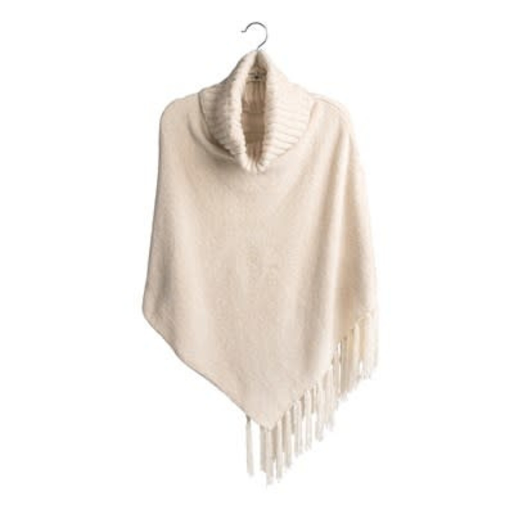 B's Knits Chenille Cowl Neck Poncho BKPON