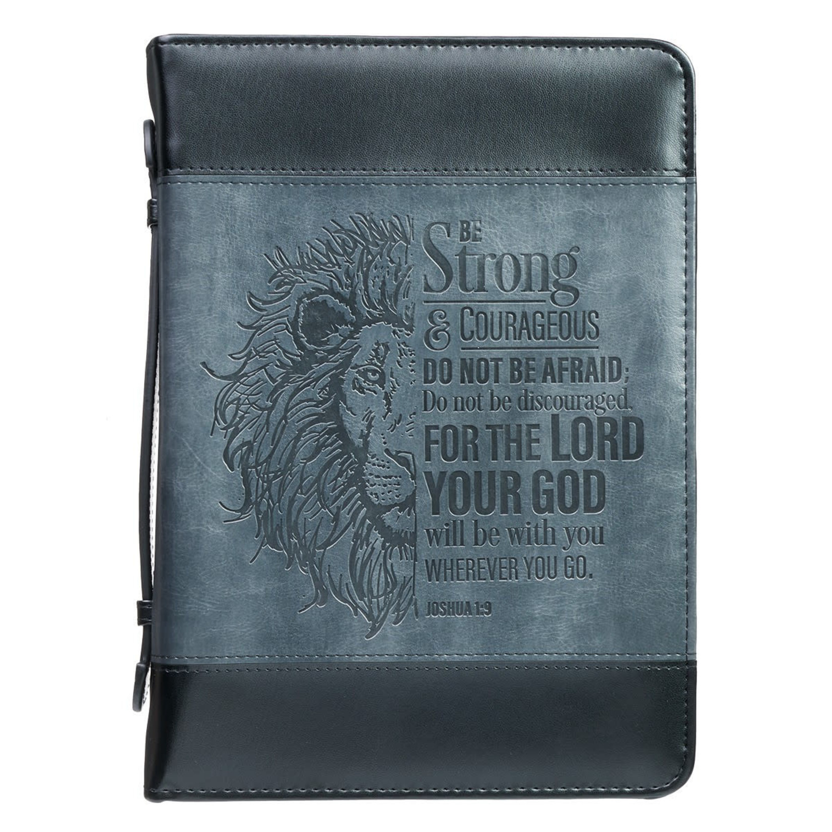 Christian Art Gifts BBM650 Bible Cover Be Strong Joshua 1:9 MD