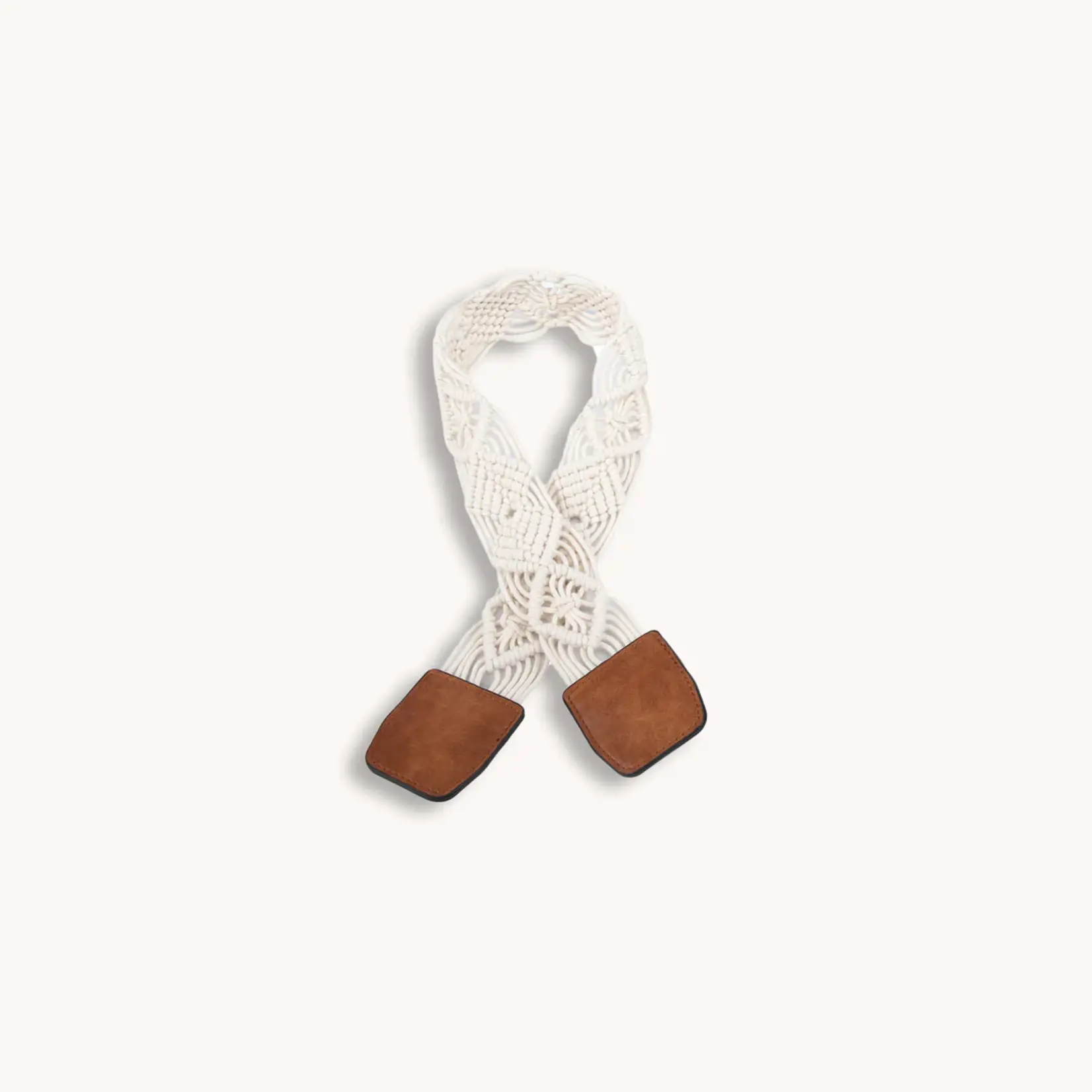 Jen & Co. Macrame Strap for Versa Off-White