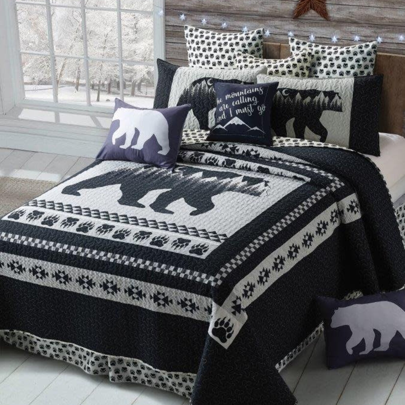 Moon Bear Queen Size Quilt