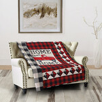 Quilt Inc. Red Truck Home Sweet Home Quilt Throw