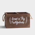 Dayspring Faithfulness Rope Handle Caddy