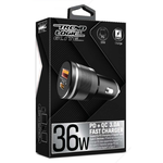 36W PD Metal Dual Port Car Charger