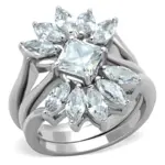 ROS ROS Steel CZ Ring